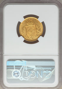 Brazil - Pedro II gold 10000 Reis 1875 MS63 NGC