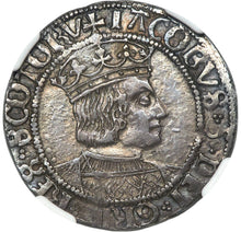 Scotland: James V (1513-1542) Groat (4 Pence) ND (1526-1539) AU53 NGC - Silver Coin