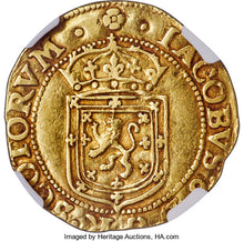 Scotland - James VI (I) gold Sword and Scepter 1602 VF35 NGC