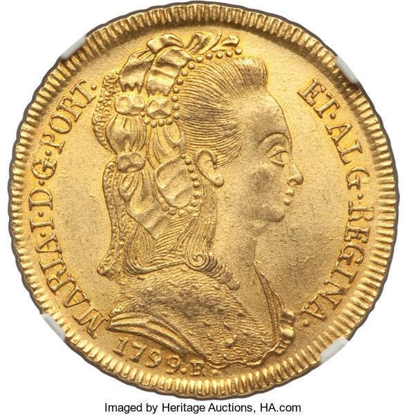 1822年 ブラジル ヨハネス6世 4000レイス 金貨 NGC MS62 希少 1822年 ブラジル ヨハネス6世 4000レイス 金貨 NGC MS62 希少
