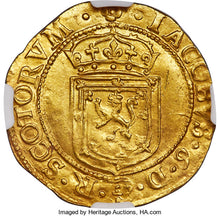 Scotland - James VI (I) gold Sword and Scepter 1601 UNC Details (Scratches) NGC