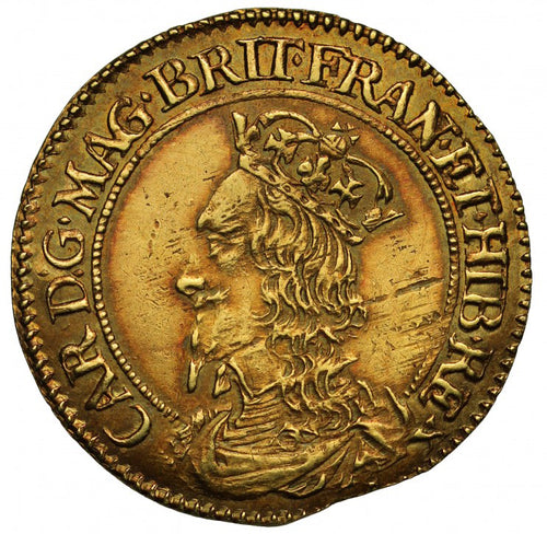 Scotland - Gold Half Unit - Charles I Briot Issue - TONED!
